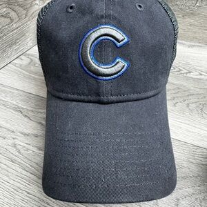 New Era 9Twenty MLB Chicago Cubs Baseball Trucker Cap Hat Grey OS